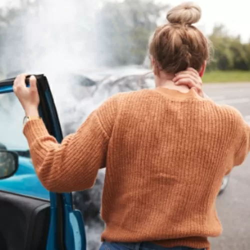 muscle strain due to motor vehicle accident